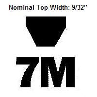 7M Section 9/32 Top Width Gates 7M1700 Polyflex Belt 66.93 Length