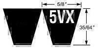 cogged 35/64" Height 5VX Section 5VX900 Belt 3-3/4" Overall Width 90" long 