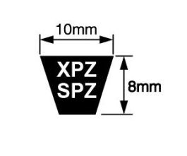 8mm Height Gates XPZ710 Metric-Power V-Belt 710mm Length 10mm Width XPZ Section 